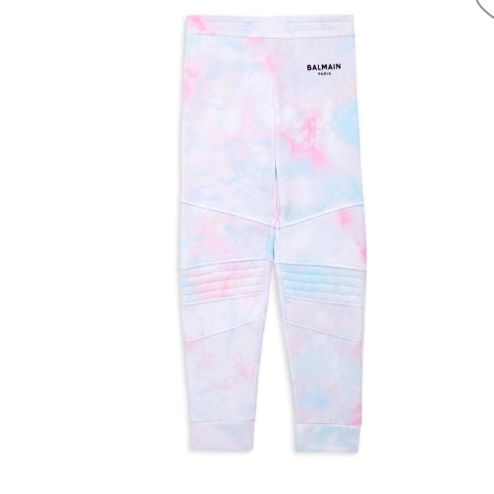 Balmain Girls Joggers Sweatpants Tie-dye Size 6 NWT NEW